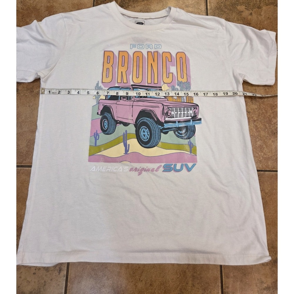 Ford Official Licensed Product Bronco 4-Wheel Drive Vintage Tee Pink -2XL - Picture 4 of 7